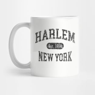 Harlem NY Arched Distressed Retro Print Mug